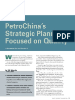 PetroChina's Strategic Planning Focused on Quality