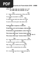Hino Da Campanha Da Fraternidade 2018