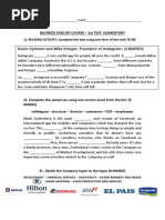 Business Result Elementary - Test Units 1-5