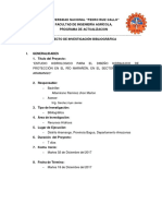 Esquema de Proyecto de Investigacion Bibliografica