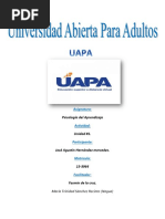 Psicologia Del Aprendizaje Tarea#1