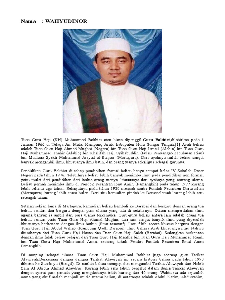 Biografi Guru Bakhit