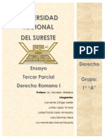 Derecho Romano Tercer Mes