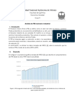 Análisis de PIB nacional e industrial 