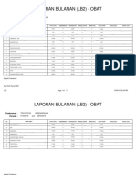 Laporan Bulanan (Lb2) - Obat: Puskesmas: Periode