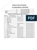 Jadwal Pelayanan PKM Cipanas