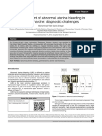 Management of Abnormal Uterine Bleeding in Perimenarche: Diagnostic Challenges