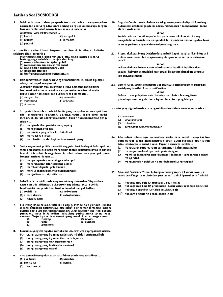 Contoh Soal Etnosentrisme - Simak Gambar Berikut