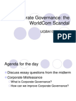 Corporate Governance: The Worldcom Scandal: Ugba107 Week 11