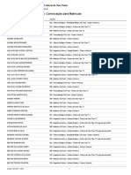 Unifesp 2018: 1a chamada para matrícula