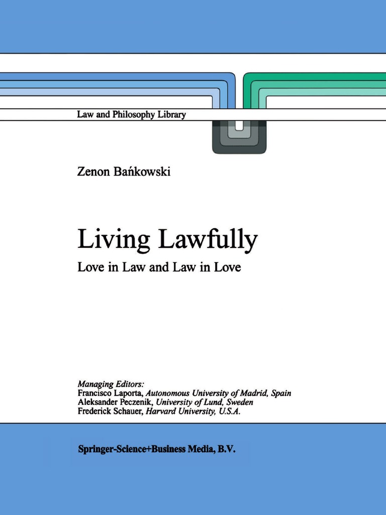 Bańkowski Living Lawfully Love In Law And Law In Lovepdf - 