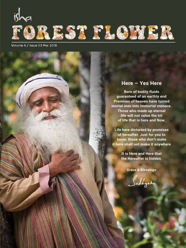 Isha Forest Flower March 2018 PDF PDF Hindu Mythology