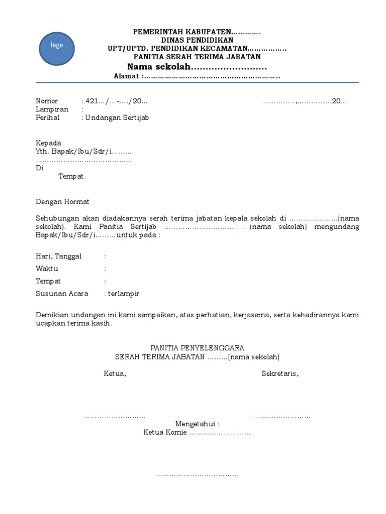 Contoh Surat Calon Simpanan