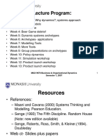 Lecture Program: MGX 9970 Business & Organizational Dynamics Semester 1, 2007