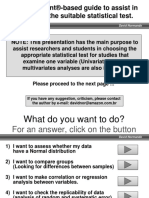 A Powerpoint®-Based Guide To Assist in Choosing The Suitable Statistical Test