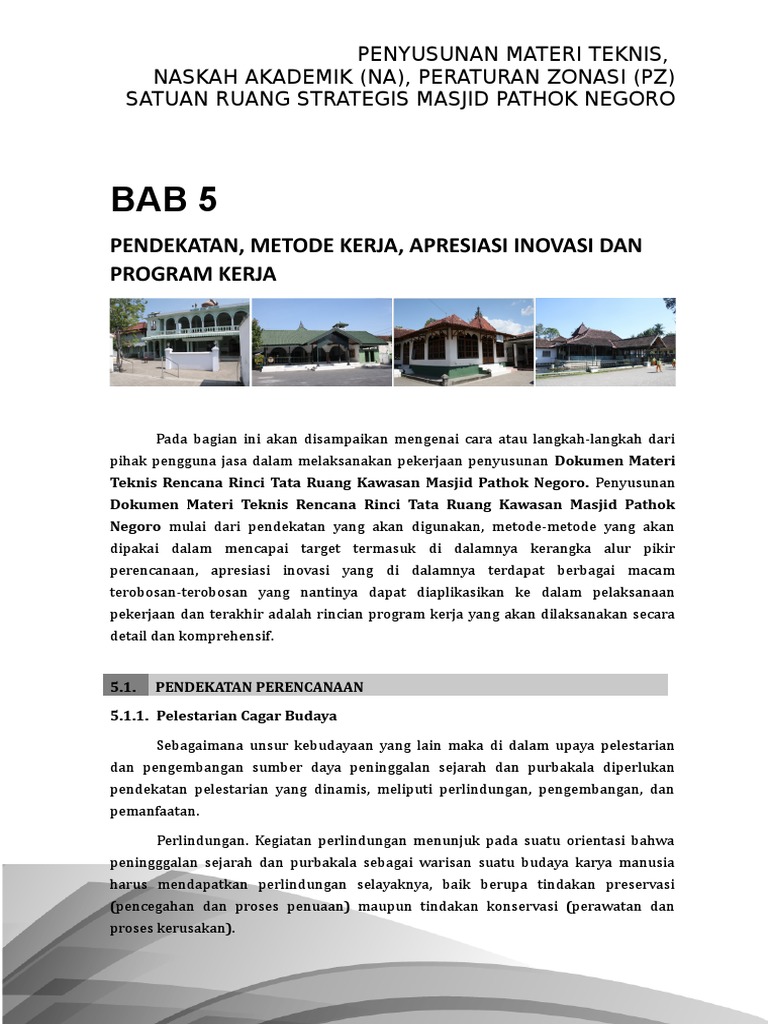 Bab 5 Pendekatan Metode Kerja Apresiasi Inovasi Dan Program Kerja Pdf