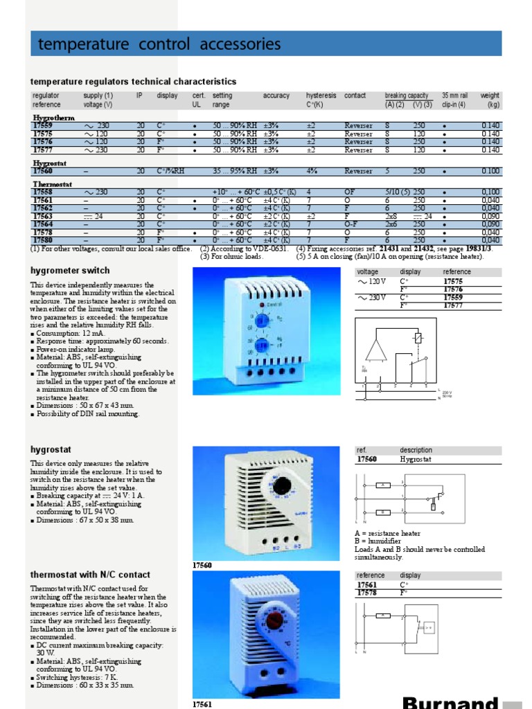 Thermostats | PDF | Thermostat | Relative Humidity