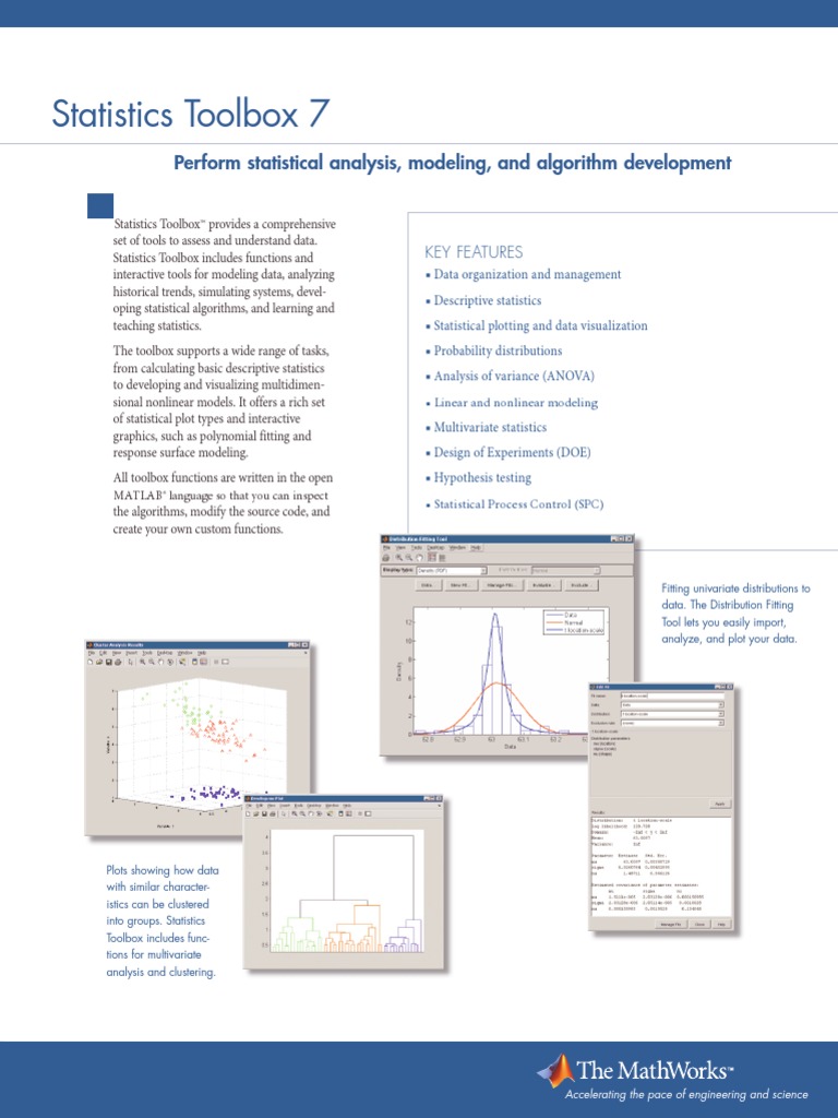 Statistics Toolbox 7: Perform Statistical Analysis, Modeling, and ...