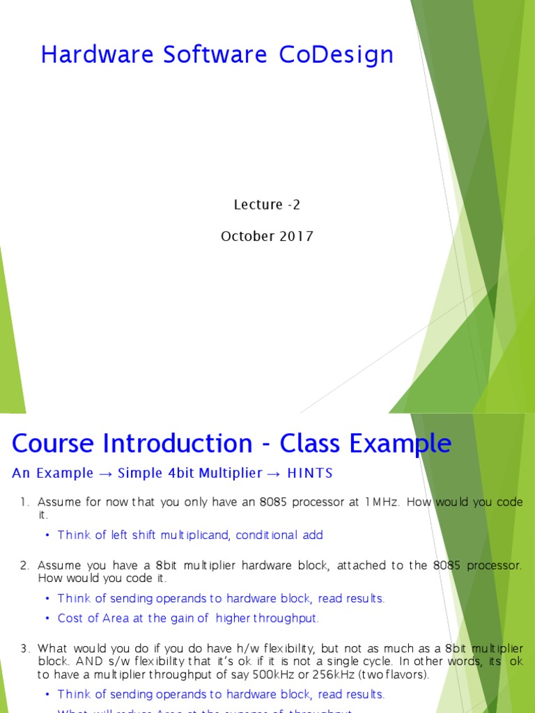 HW SW Codesign Lecture2 | PDF | Embedded System | Real Time Computing