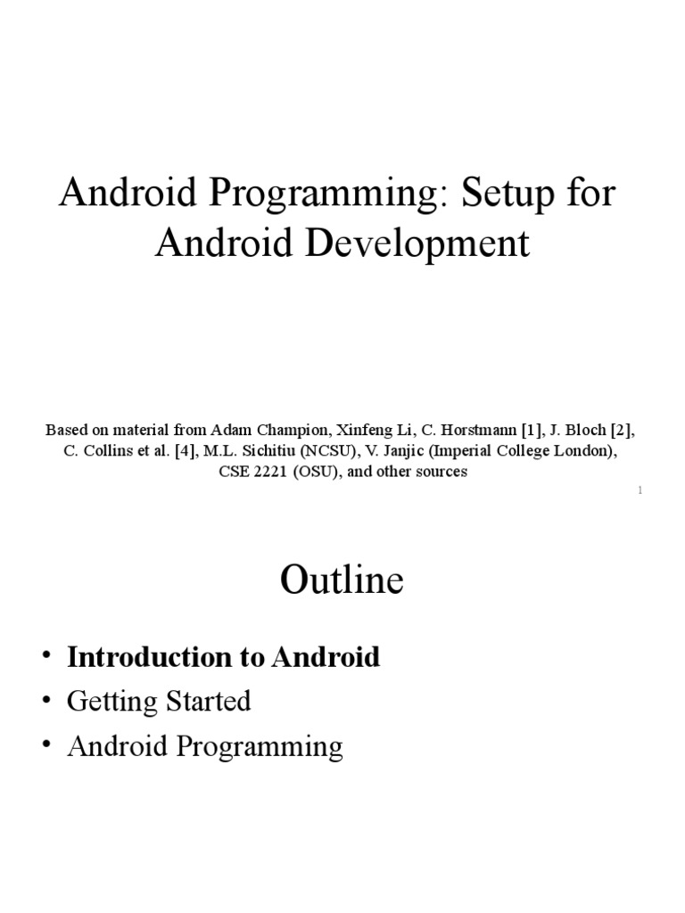 Android Programming | Download Free PDF | Android (Operating System ...
