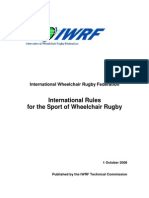 Wheelchair Rugby International Rules 2008