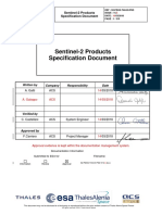 Sentinel 2 Products Specification Document
