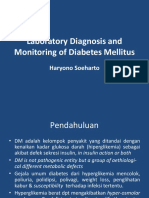 laboratory diagnosis and monitoring of diabetes mellitus