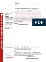 Survey of The Consumption of Okra (Abelmoschus Esculentus and Abelmoschus Caillei) in A Population of Young People in Côte D'ivoire