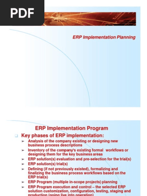ERP Planning