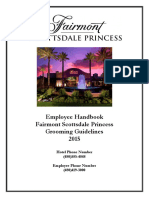 Employee Handbook Fairmont Scottsdale Princess Grooming Guidelines 2015