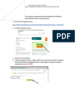 Instructivo para Inscripcion en Aplicación de Calidad de Software en El Proceso de Desarrollo 2018