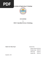 Synopsis SMS Controlled Device Switching: University Institute of Engineering & Technology