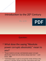 Introduction To The 20th Century