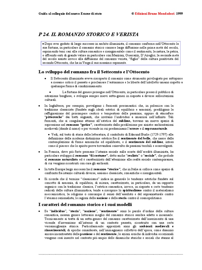 Verista - Romanzo | PDF
