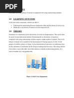 Report Field Density Sand Replacement Method