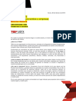 Carta Auspicios Tedx Usfx Sucre Bolivia