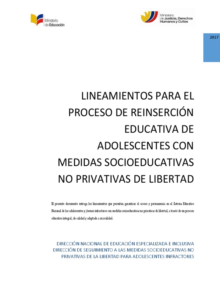 Medidas Socioeducativas para Adolescentes | PDF | Estado (política ...