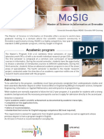 Master of Science in Informatics at Grenoble (MoSIG