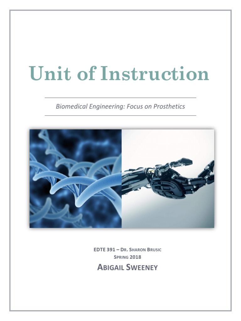 Biomedical Engineering Prosthetics Unit | PDF | Biomedical Engineering ...