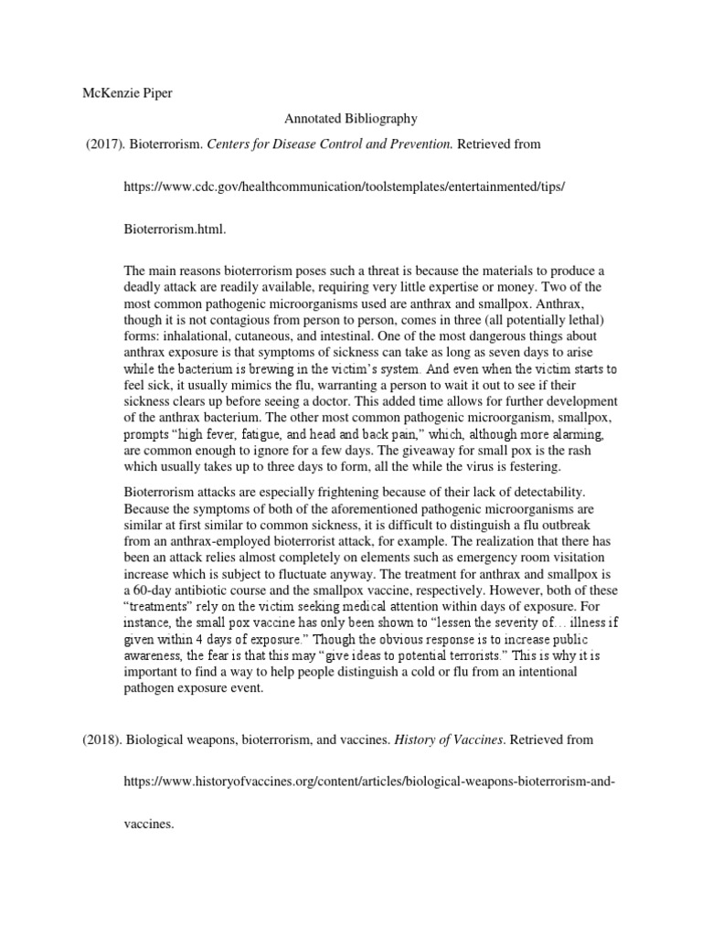 Annotated bibliography format image