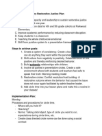 Parkwood Elementary Restorative Justice Plan