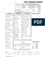 Dune - Hoja de Personajes PDF