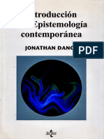 LIBRO Introducción a La Epistemología Moderna J Dancy