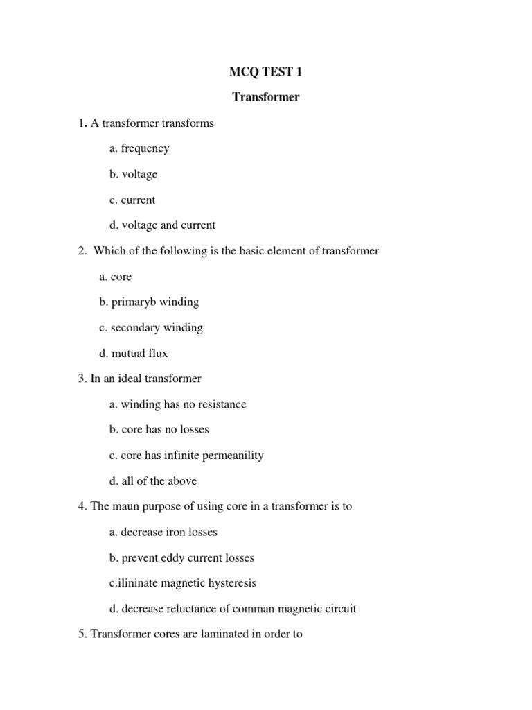 DMRC Electrical Engineering Model Question Paper 1 PDF | PDF