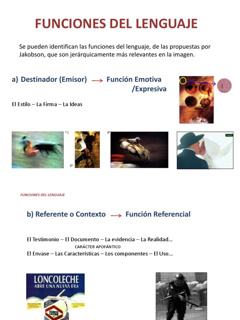 Funciones del Lenguaje según Jakobson | PDF | Artes del Lenguaje y ...