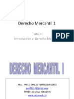 Derecho Mercantil 1 Tema 1