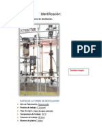 Identificación Practica 6 Destilacion