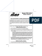 Audiovox Automobile Alarm Pro 9233 Users Manual 400868