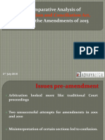 Advaya Legal - Presentation - Arbitration Conciliation Amendments 2015