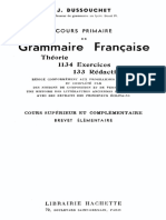 Cours Primaire de Grammaire Française, Théorie, 1134 Exercices, 133 Rédactions - J. Dussouchet